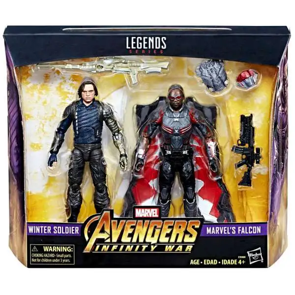 Avengers Infinity War Marvel Legends Winter Soldier & Marvel's Falcon Exclusive Action Figure 2-Pack