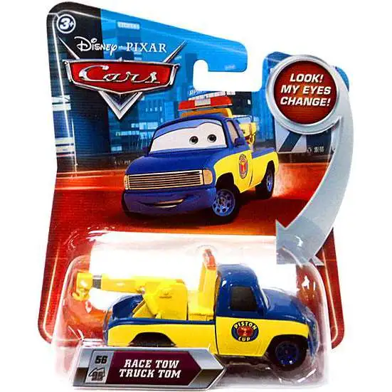 Disney / Pixar Cars Lenticular Eyes Series 2 Race Tow Truck Tom Diecast Car