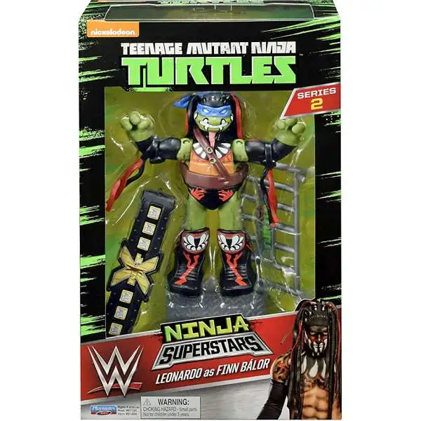 Teenage Mutant Ninja Turtles Nickelodeon WWE Superstars Leo as Finn Balor Action Figure
