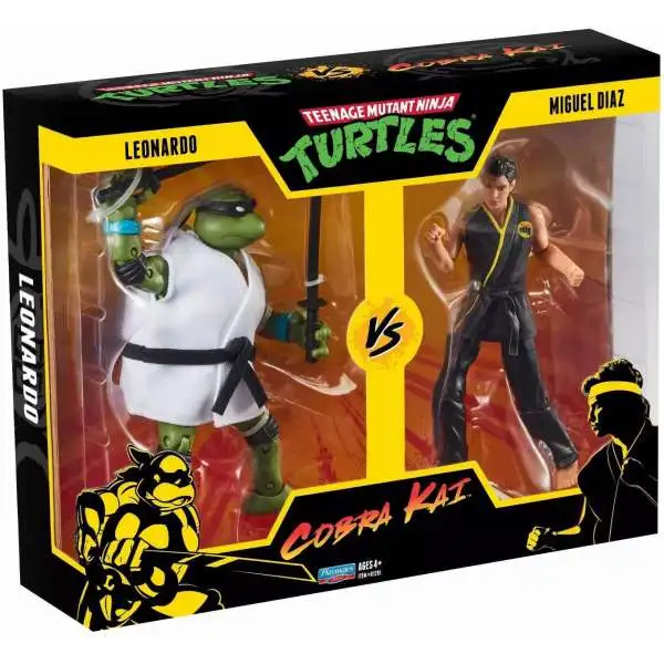 Teenage Mutant Ninja Turtles vs Cobra Kai Leonardo vs. Miguel Diaz Action Figure 2-Pack