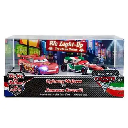 Disney Pixar Cars 2 Disney Store World Grand Prix light up 4pk