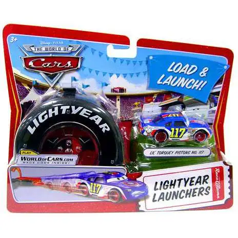 Disney / Pixar Cars The World of Cars Lightyear Launchers Lil' Torquey Pistons No. 117 Diecast Car [With Launcher]
