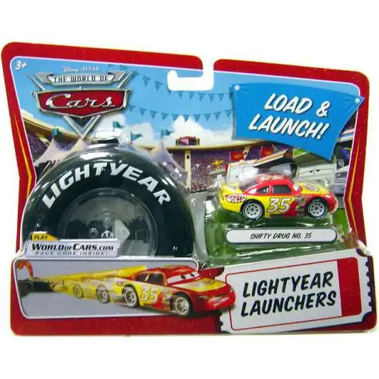 Disney / Pixar Cars The World of Cars Lightyear Launchers Shifty Drug No. 35 Diecast Car [With Launcher]