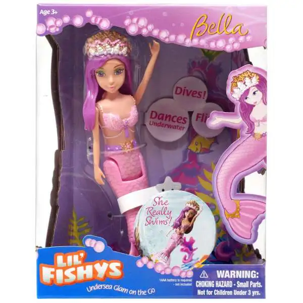 Lil' Fishys Mermaids Bella Motorized Water Doll [Loose]