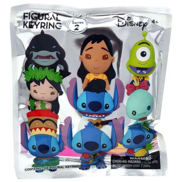 Disney 3D Figural Keyring Lilo & Stitch Series 2 Mystery Pack [1 RANDOM Figure]