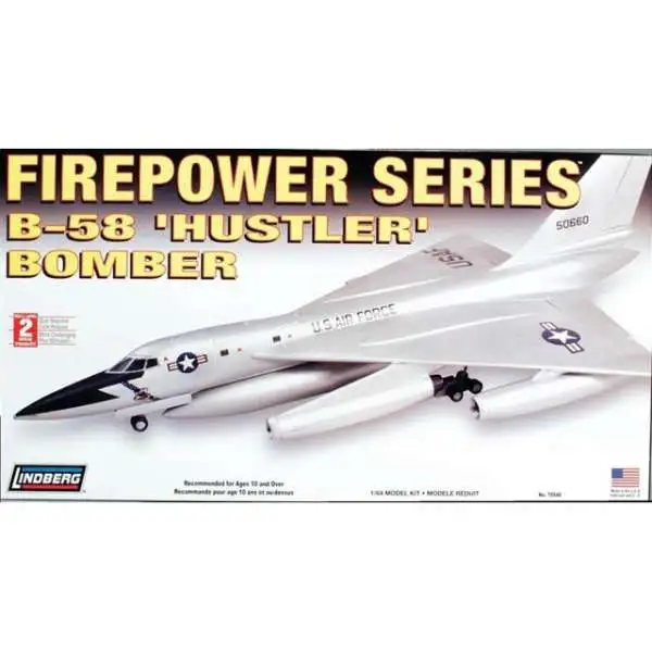Lindberg Military Miniature Firepower Series B-58 Hustler Bomber Model Kit