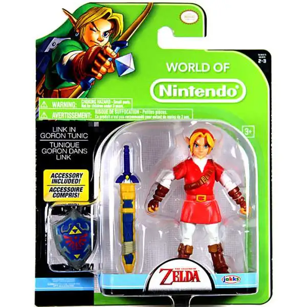 World of Nintendo Legend of Zelda Ocarina of Time Link (Goron Tunic) Action Figure