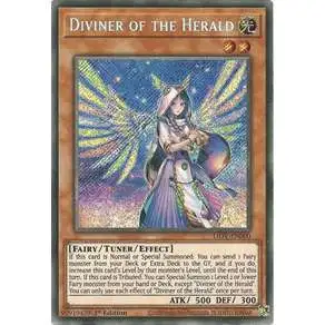 YuGiOh Lightning Overdrive Secret Rare Diviner of the Herald LIOV-EN000
