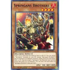 YuGiOh Lightning Overdrive Common Springans Brothers LIOV-EN005
