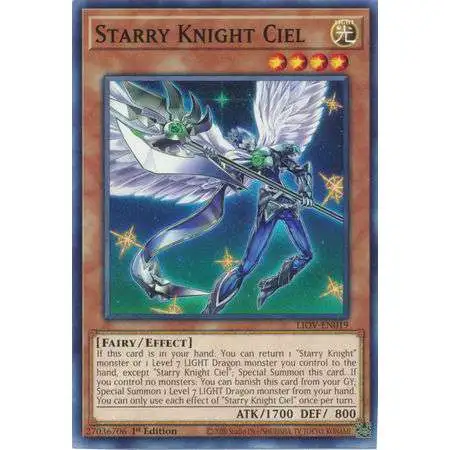 YuGiOh Lightning Overdrive Common Starry Knight Ciel LIOV-EN019
