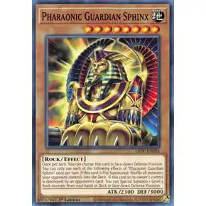 YuGiOh Lightning Overdrive Common Pharaonic Guardian Sphinx LIOV-EN024