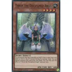 YuGiOh Lightning Overdrive Super Rare Thron the Disciplined Angel LIOV-EN082