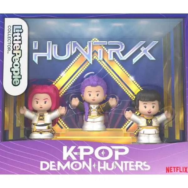 Fisher Price KPop Demon Hunters HUNTR/X Little People Collector Rumi, Mira & Zoey Mini Figure 3-Pack (Pre-Order ships May)