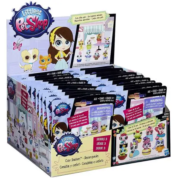 Littlest Pet Shop 2015 Series 3 Cozy Snackers Mystery Box [24 Packs]