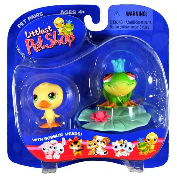 Littlest Pet Shop Pet Pairs Frog & Duck Figure 2-Pack [Loose]