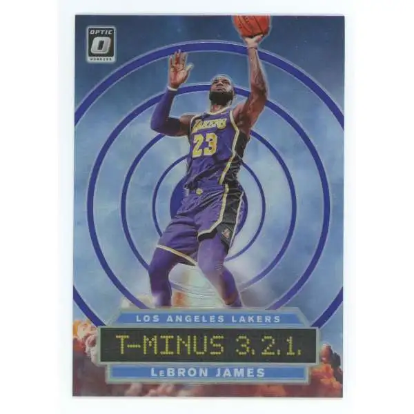 NBA 2019-20 Panini Donruss Optic Purple T-Minus 3, 2, 1 LeBron James #9