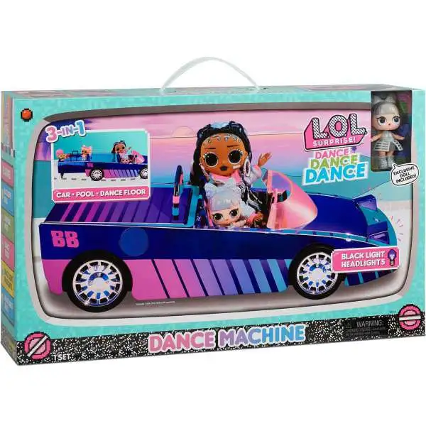 LOL Surprise Dance Machine Car with Exclusive Dancebot Doll Vehicle Playset