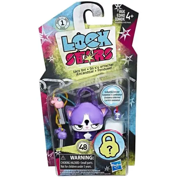 Lock Stars Purple Cat Figure