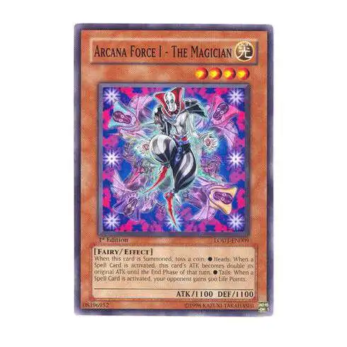 YuGiOh GX Trading Card Game Light of Destruction Common Arcana Force I - The Magician LODT-EN009