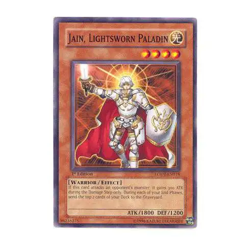 YuGiOh GX Trading Card Game Light of Destruction Common Jain, Lightsworn Paladin LODT-EN018