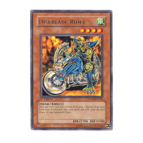 YuGiOh GX Trading Card Game Light of Destruction Rare Diskblade Rider LODT-EN035