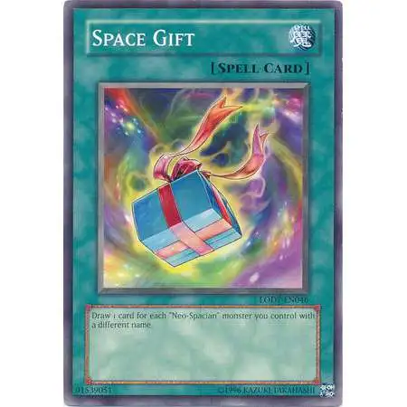 YuGiOh GX Trading Card Game Light of Destruction Common Space Gift LODT-EN046