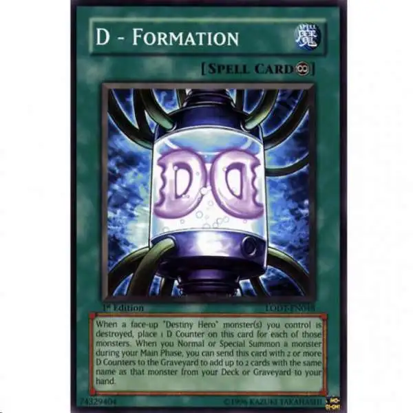 YuGiOh GX Trading Card Game Light of Destruction Common D - Formation LODT-EN048