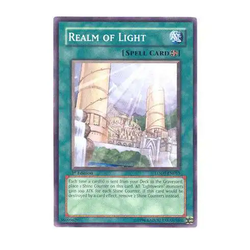 YuGiOh GX Trading Card Game Light of Destruction Common Realm of Light LODT-EN053