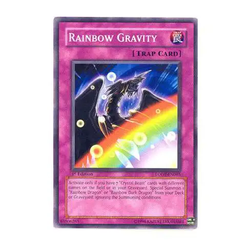 YuGiOh GX Trading Card Game Light of Destruction Common Rainbow Gravity LODT-EN065