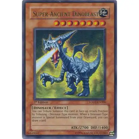 YuGiOh GX Trading Card Game Light of Destruction Ultra Rare Super-Ancient Dinobeast LODT-EN088