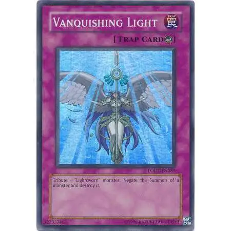 YuGiOh GX Trading Card Game Light of Destruction Super Rare Vanquishing Light LODT-EN089