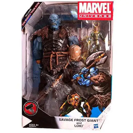 Marvel Universe Savage Frost Giant and Loki Exclusive Action Figure Set #175