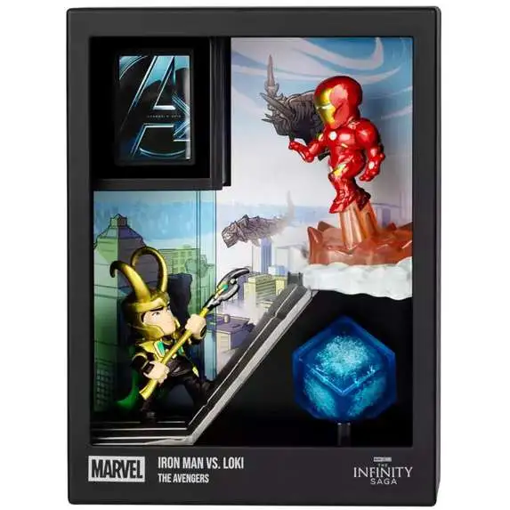 Disney Marvel Fandrop Iron Man vs. Loki Diorama Figure Set MV03