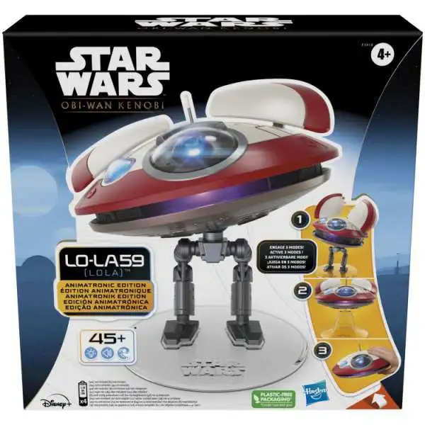 Star Wars Obi-Wan Kenobi L0-LA59 (Lola) Droid Toy [Animatronic Edition, Disney Series]