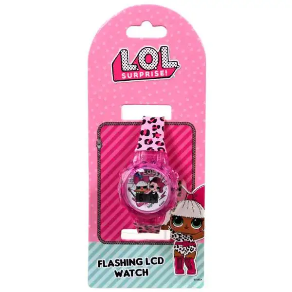 LOL Surprise Flashing LCD Watch Watch [Leopard Print]