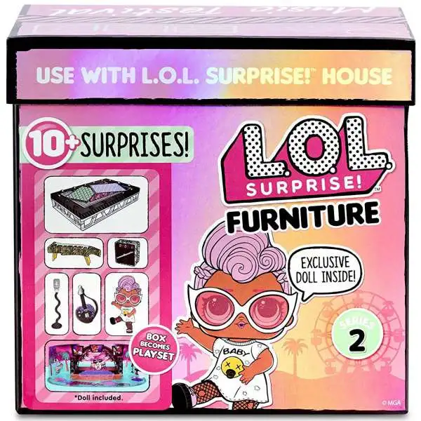 LOL Surprise Furniture Series 2 Music Festival & Grunge Grrrl Doll & Play Set Pack