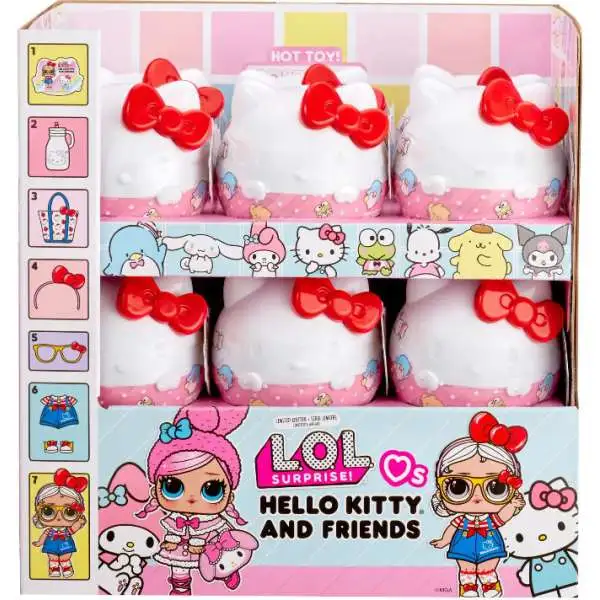 LOL Surprise Loves Hello Kitty & Friends Doll Tots Mystery Box [12 Packs]