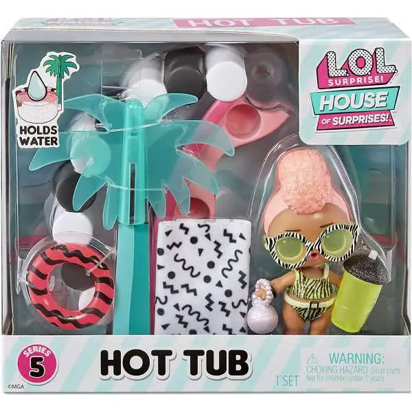 LOL Surprise House of Surprises Series 5 Hot Tub with Yacht BB Playset