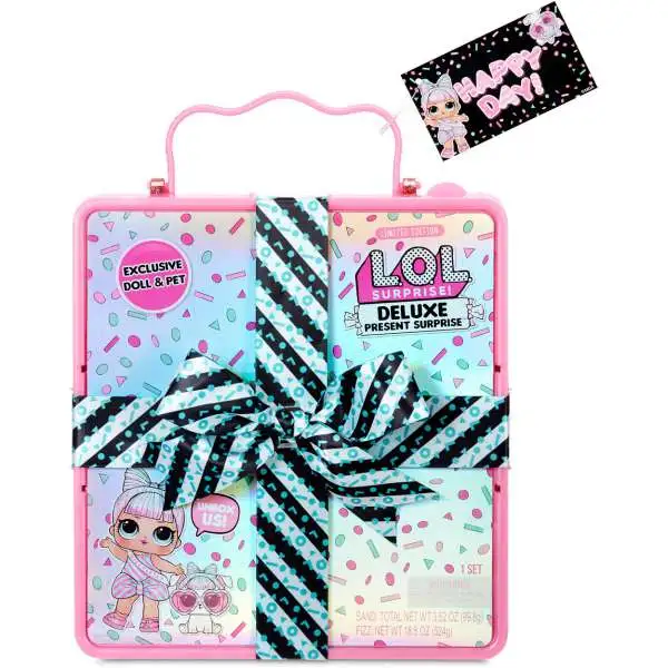 LOL Surprise DELUXE Present Surprise Miss Partay & Pet Partay Puppay Mystery Pack [PINK]