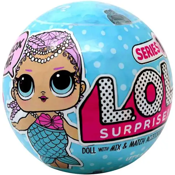 LOL Surprise Merbaby ~ 7 Surprises ~ Series 1 ~ Sealed Ball ~ Real MGA Dolls 