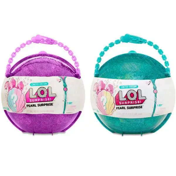 LOL Surprise 2018 LIMITED EDITION GREEN (TEAL) & PINK Set of 2 Pearl Surprise Mystery Packs