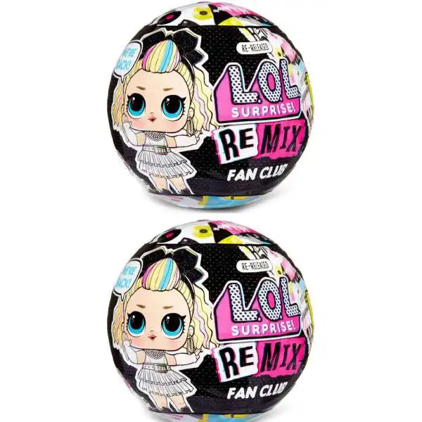 LOL Surprise Re-Released ReMix Fan Club Exclusive LOT of 2 Mystery Packs