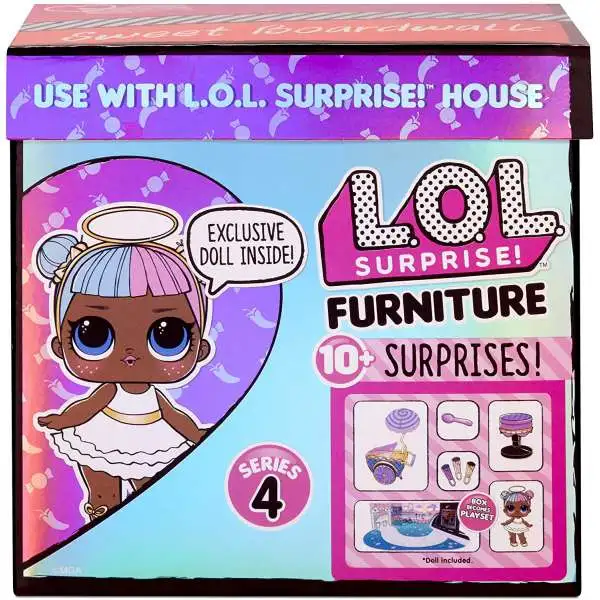 LOL Surprise Furniture Series 4 Sweet Boardwalk & Sugar Doll & Play Set Pack