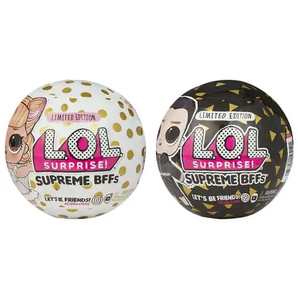 LOL Surprise 2019 LIMITED EDITION Supreme BFFs Leather & Lace Exclusive Set of 2 Figure Packs