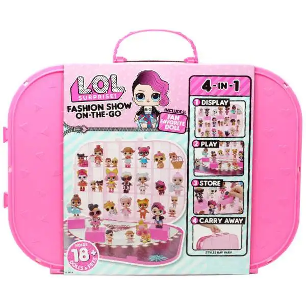 LOL Surprise Fashion Show On The Go HOT Pink Storage Carry Case [Includes 1 Doll!]