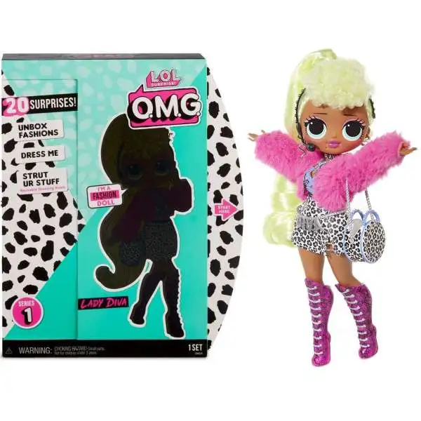 LOL Surprise OMG Series 1 Lady Diva Fashion Doll [Damaged Package]