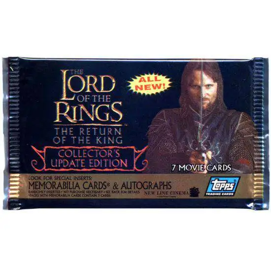 The Lord of the Rings Movie Collector's Update Edition The Return of the King Trading Card Pack [7 Cards]