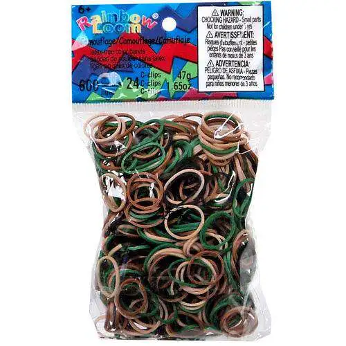 Rainbow Loom CAMO Rubber Bands Refill Pack [600 Count]