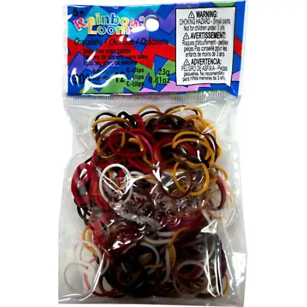 Rainbow Loom Chocolate Mix Rubber Bands Refill Pack RL40 [300 Count]