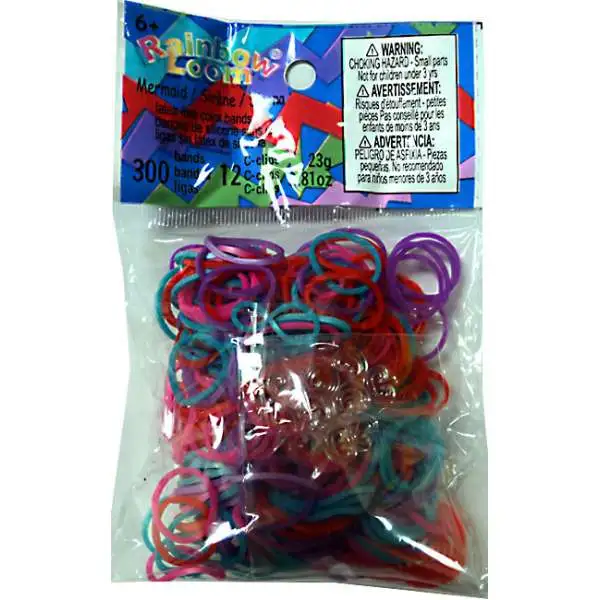 Rainbow Loom Mermaid Mix Rubber Bands Refill Pack RL39 [300 Count]